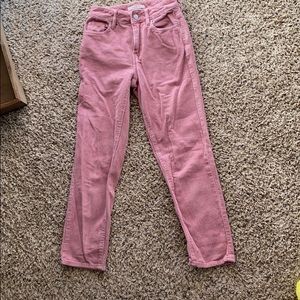 High waisted pink corduroy pants  sz 22